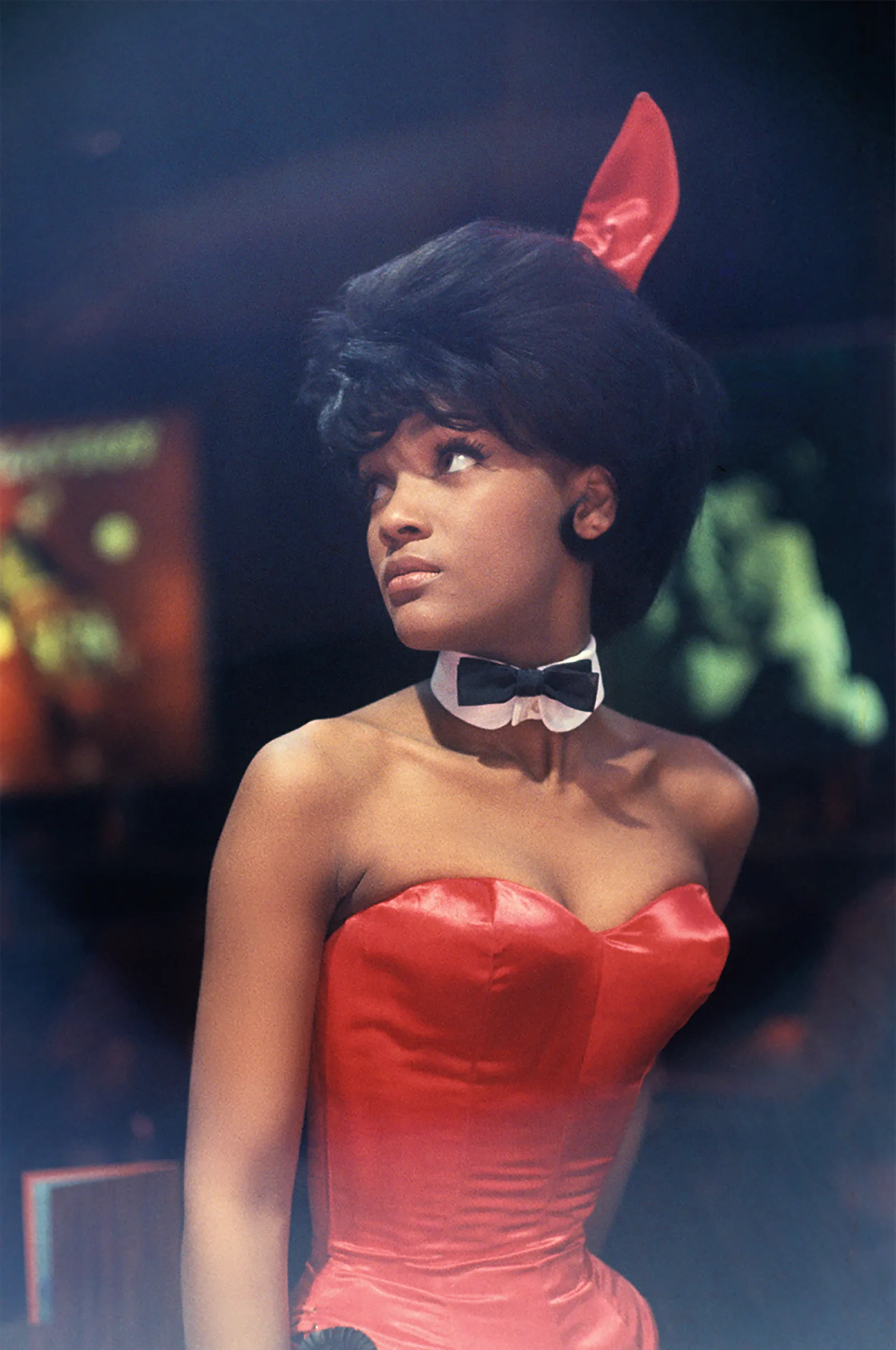 Bunny Sandy Lawrence at the New York club, circa 1963.